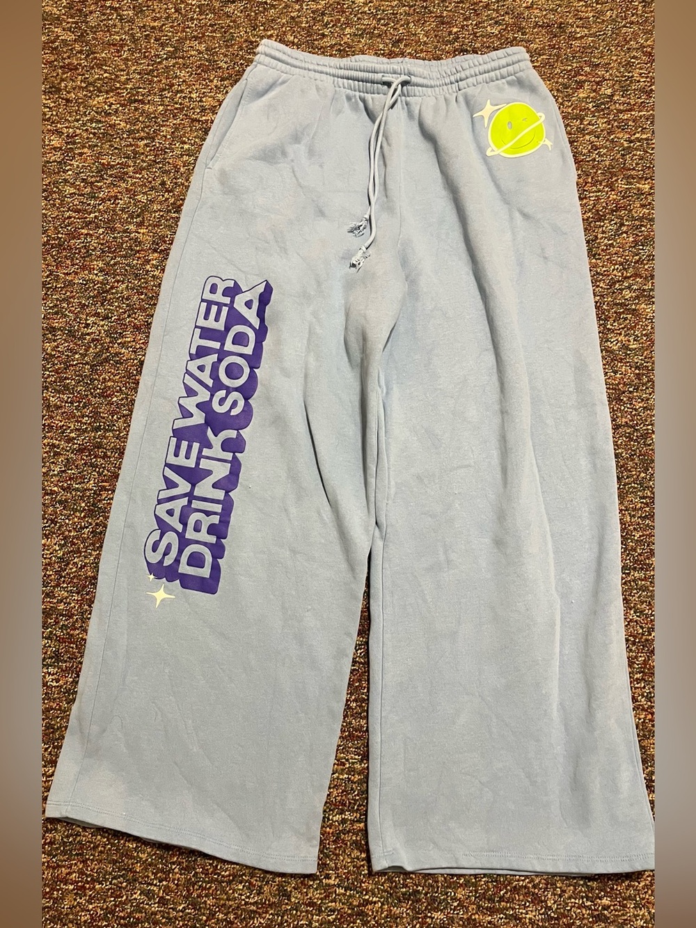 Poppi x Target "Save Water Drink Soda" Wide Leg Sweatpants – Size Large